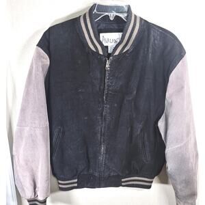 Vintage Avalanche Varsity Jacket Sz. Small Leather Letterman Style See Condition